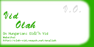 vid olah business card